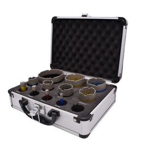 Juego de 12 Brocas de Diamante para Perforación en Seco <span class=keywords><strong>PEX</strong></span>, Caja de Aluminio, M14, para Mármol, Granito y Azulejos - Product Image 1