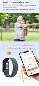 Montre connectée sportive W11 Fashion, tracker d'activité Android, ECG, moniteur de fréquence cardiaque, moniteur de tension artérielle, étanche IP67, charge magnétique S - Product Image 6