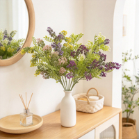 Plante artificielle en forme de branche de baies pour la décoration de mariage printanier, de fête, de vase, de table, d'étagère, de cheminée, de maison de campagne, de bureau, fournitures florales