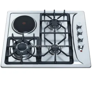 Family used 4 burner gas electric cooker hob built in gas cooktops electric hob