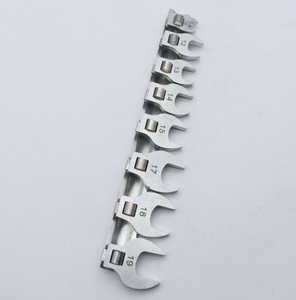 Llave de trinquete de boca abierta ajustable de 3/8 pulgadas con cabezal convertible, tipo L, de apertura rápida - Product Image 6