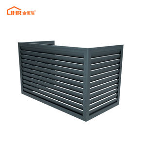 JHR ตัวแบ่งพื้นที่บานเกล็ดอิสระที่ครอบเครื่องปรับอากาศอลูมิเนียมรั้วความเป็นส่วนตัว - Product Image 3