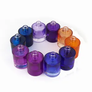 Luxury Essential Oil Packaging Bottles 30ml Colorful Glass Dropper Bottle Cosmetic Glass Bottles With White Pipette Cap