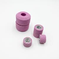 Meule abrasive cylindrique rose en oxyde d'aluminium PA, pointe de 6 mm, pour outil rotatif Dremel, métal