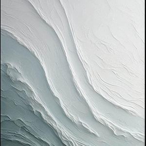 DarlingDRZ113 Dropshipping Salon Décoration Mur Peinture À L'huile Vagues Image Mur Art Grand 3d Peint À La Main Abstrait Toile - Product Image 2