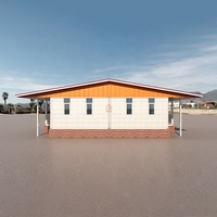 Conteneur préfabriqué de 40 pieds Mini Villa Panneaux sandwich assemblés portablesconteneur détachable de 2 chambres à coucher