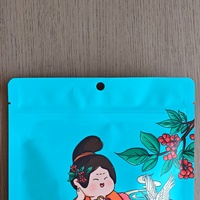 Pochette à fermeture éclair personnalisée avec logo, couleur et taille au choix, en matériau BOPP mat, imprimée en héliogravure pour l'emballage des collations