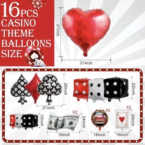 Ensemble de décoration de luxe noir, blanc et or avec ballons en plastique pour fête de remise des diplômes, lycée et célébrations - Vente flash - Product Image 4