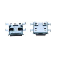 Conector de puerto de carga USB B de 5 pines Micro USB Tipo B hembra, receptáculo SMT SMD para montaje en PCB, MOQ pequeño, directo de fábrica