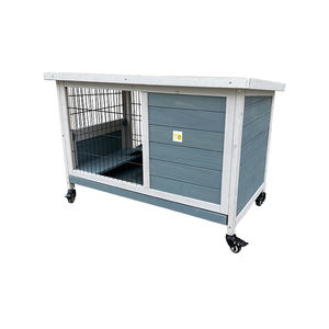 Cage à lapin en bois bon marché clapier à lapin intérieur extérieur cabane à lapin - Product Image 3