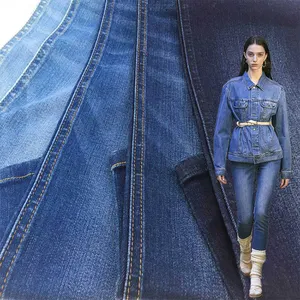 China fabricante algodão poliéster spandex tecido jeans jeans para venda para bolsa jaqueta melhor qualidade
