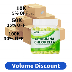 Gomitas de Espirulina y Chlorella Orgánicas al por Mayor y Personalizadas con Musgo Marino y Clorofila, Garantía de Suministro a Largo Plazo - Product Image 3