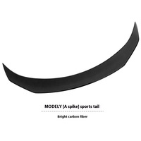 Aileron de queue version sport pour T-esla modèle Y aile de queue en plastique ABS Double pont accessoires de Modification de coffre en queue de canard