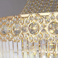 Lustre PM de luxe léger pour villa, bâtiment duplex ajouré, hall de cristal, escalier en colimaçon, salon post-moderne, hall d'hôtel