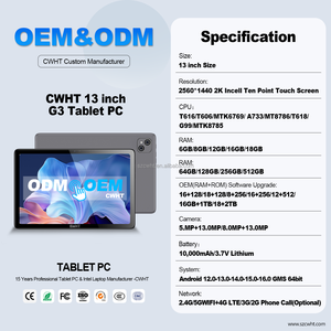 Di alta qualità 13 pollici Tablet Pc <span class=keywords><strong>Android</strong></span> nuovo prodotto con 2560*1440 FHD IPS <span class=keywords><strong>Display</strong></span> Octa Core processore MTK 16GB RAM 512 Storage GB - Product Image 3