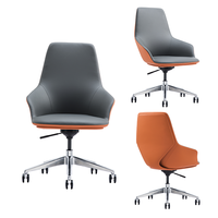 Chaise de bureau en cuir véritable pivotante à 360 °, haute qualité, idéale pour un client d'hôtel