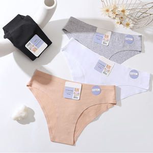 Logo personnalisé 4 couleurs dames culottes en coton pur sans couture de haute qualité confortable pour femmes en gros - Product Image 3