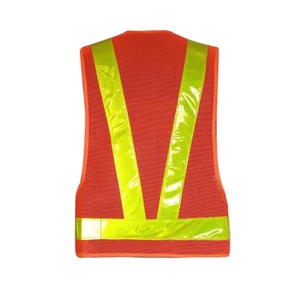 Chaleco de Seguridad Reflectante de Alta Visibilidad Ajustable para Hombre, Logotipo Personalizado, 100% Poliéster, Uso en Carreteras al Aire Libre, Venta al Por Mayor - Product Image 6