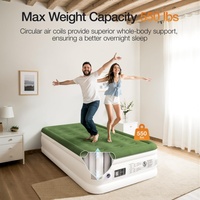 Matelas gonflable individuel moderne et personnalisé pour le camping, pliable, avec pompe intégrée, portable