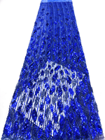 Tissu en dentelle à paillettes de haute qualité NI.AI, tissu en filet brodé avec des perles pour soirée, mariage