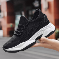 Chaussures de sport légères et respirantes pour hommes, design à lacets, semelle en PU flexible et pliable, antidérapantes, pour l'exercice quotidien