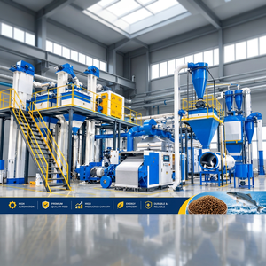 500kg Per Hour Fish <b>Feed</b> Making Machine for Aquaculture Farms Floating Fish <b>Feed</b> Pellet Extruder Equipment for Commercial Fish - Product Image 1