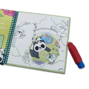 Reusable Water Zoo Save Coloring Activity High Quality Color Printing My Hot Book Drawing Toys For Girl And Boys