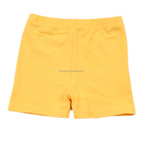 Vente en gros de shorts décontractés de haute qualité en coton élastique à taille haute, confortables, grande taille, de couleur unie pour enfants
