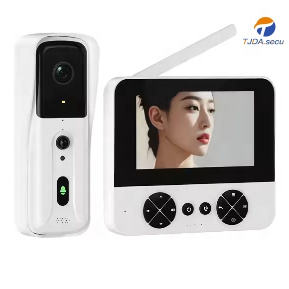 4.3-inch 2K IP65 Waterproof Battery-Powered Video Intercom System Doorbell with Motion Detection & Easy Installation