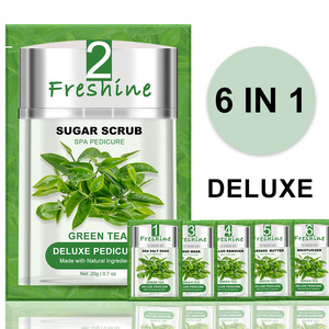 Soin des pieds de luxe au sel de mer volcanique, spa pour les pieds, pédicure professionnelle, ensemble 6 en 1, spa pour les pieds, pédicure en boîte, thé <span class=keywords><strong>vert</strong></span> - Product Image 2