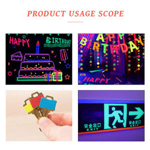 Tùy chỉnh huỳnh quang phản quang tự dính Neon đêm phát sáng phát quang ngoài trời dính phát sáng trong băng phát sáng tối - Product Image 6