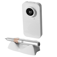 Ensemble de manucure pédicure Lime à ongles électrique rechargeable Machine à polir les ongles Perceuse à ongles portable