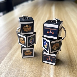 Cubo mágico giratorio con logotipo de diseño personalizado, cubo mágico de lectura con pegatina - Product Image 4