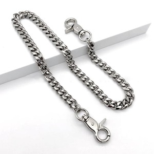 G3908 portafoglio all'ingrosso in <span class=keywords><strong>acciaio</strong></span> inox <span class=keywords><strong>catena</strong></span> di moda da uomo catene di jeans a tracolla borsa a <span class=keywords><strong>catena</strong></span> <span class=keywords><strong>cubana</strong></span> - Product Image 2