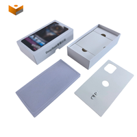 Boîte d'emballage pour téléphone portable personnalisée en usine, avec plateau en carton pour smartphone