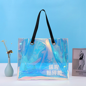 Hot Bán Rts Tùy Chỉnh Vai Túi Phụ Nữ Tote Túi Phù Dâu Đề Nghị Món Quà Trong Suốt PVC Tote Túi - Product Image 3