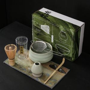 Customized logo 7PCS <b>Gift</b> <b>Box</b> Professional Matcha Kit Luxury Japanese Chawan Matcha Whisk Set with Ceramic Matcha Bowl - Product Image 2
