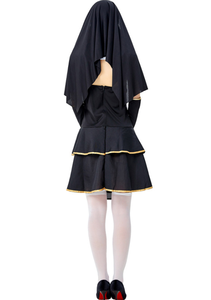 Disfraz Sexy <span class=keywords><strong>de</strong></span> Monja para Mujer, Disfraz Travieso para Adultos, Disfraz Atrevido para Halloween - Product Image 6