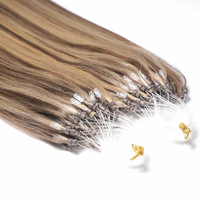 Prix compétitif extensions de cheveux micro links extensions de cheveux humains micro link bouclés appliquées aux extensions de cheveux