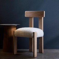 Chaise et tabouret de salle à manger modernes en bois massif pour la maison, l'hôtel et la salle de bain