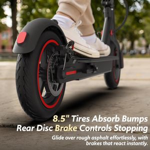 Scooter elettrico Premium per adulti 550/650W 8.5/10 "a nido d'ape solido anteriore/doppia sospensione fino a 23/25 miglia a 40 km/h - Product Image 4