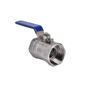 Stainless Steel SS 201/304 1Pc Type Threaded Female ball valve NPT one piece 1pc ball valve