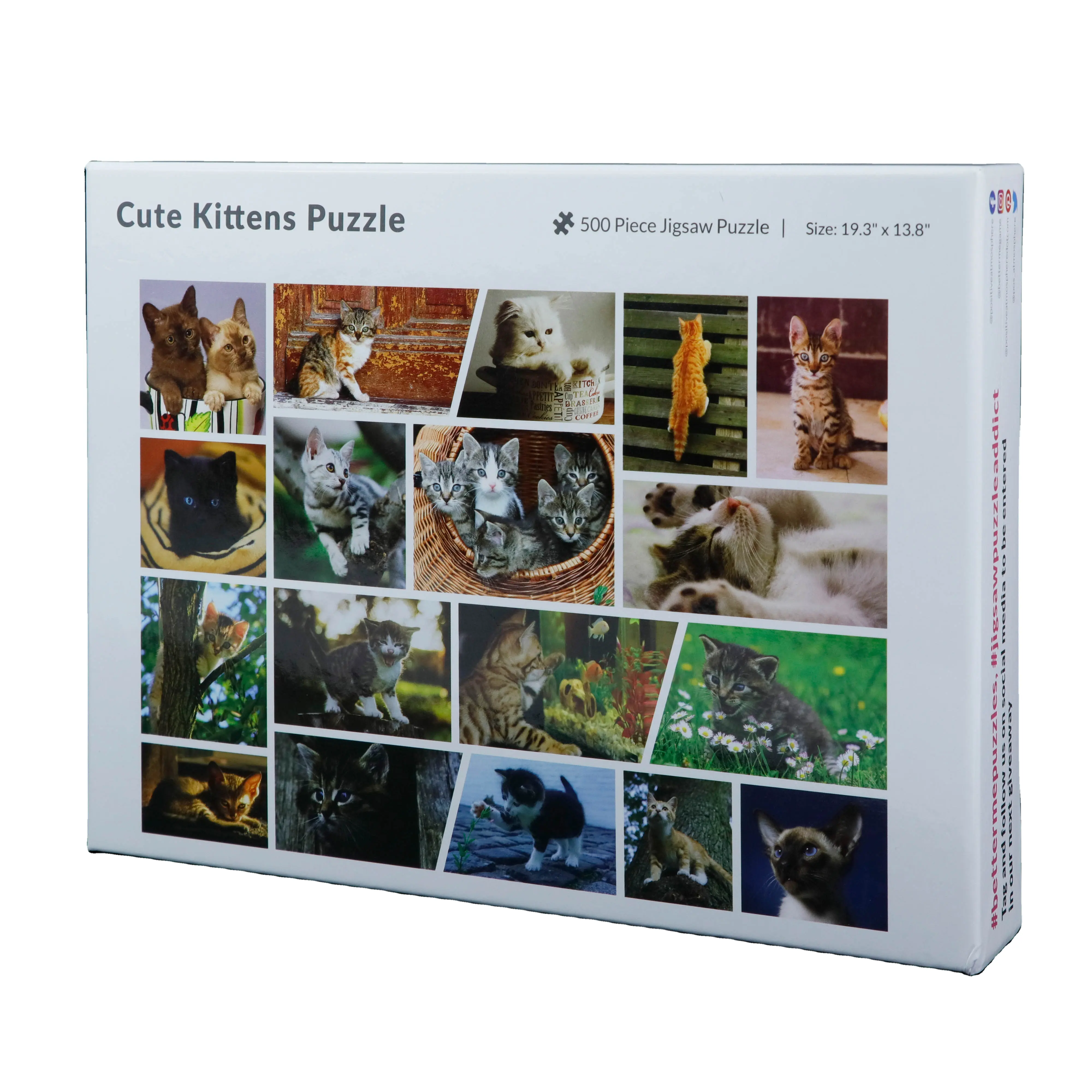 어린이 성인을위한 사용자 정의 500 조각 귀여운 새끼 고양이 직소 퍼즐
