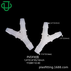 Conector en T de 3 Vías de Plástico PVDF de Alta Calidad al por Mayor, Conector en T de 3 Vías, Conector de Goma Suave para Tuberías de Agua y Gas - Product Image 5