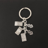 100 Dollar USD modèle porte-clés argent arbre sac à main pour Souvenir fait à la main US monnaie cadeau porte-clés boulier sac à main pendentif porte-clés