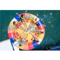 Commercial Fou Gonflable Saturne Rocker Extreme Water Ride Spinning Remorquable Disco Bateau Tube Sports UFO Sea Toy