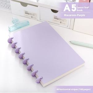 Tùy chỉnh 5-Pack xoắn ốc máy tính xách tay với các loại màu sắc rắn 70 Sheets biểu tượng tùy chỉnh bìa cứng <span class=keywords><strong>PP</strong></span> bìa với Loose-Leaf RÀNG BUỘC - Product Image 4