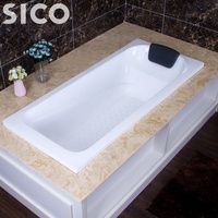 Baignoire autoportante moderne en acrylique à prix abordable, design épuré, vente directe usine pour projets