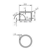 Bouchon/Capuchon en caoutchouc souple et flexible de différentes couleurs pour tube – Prix usine