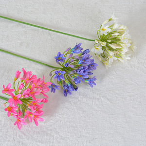 Fleurs Artificielles Mixtes Blanches, Violettes et Roses Rouges en PVC Moulé par Injection pour Décoration de Mariage et d'Intérieur - Product Image 5